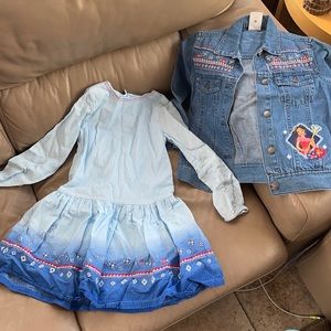 Disney Jean jacket and dress set